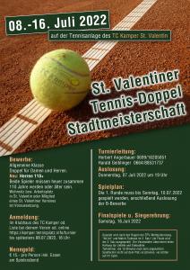 Tennis-Doppel Stadtmeisterschaft